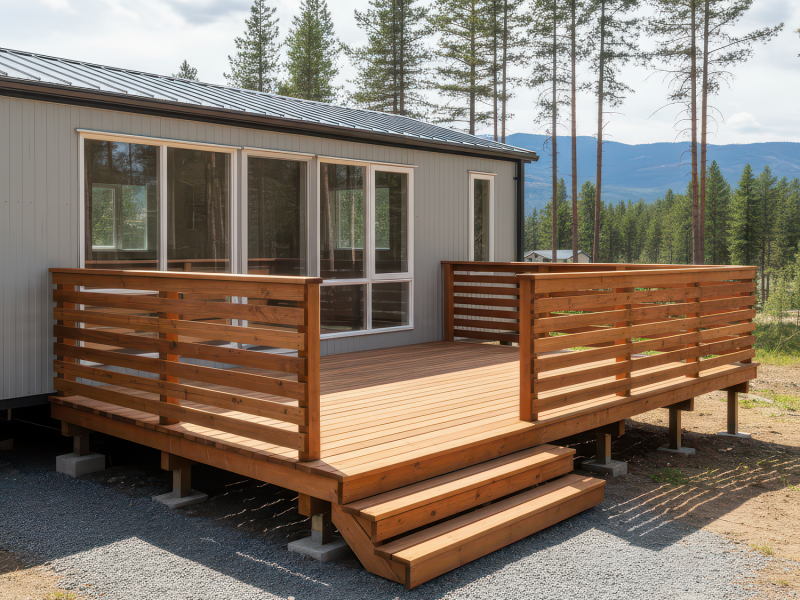wooden terrace wooden terrace for mobile homes